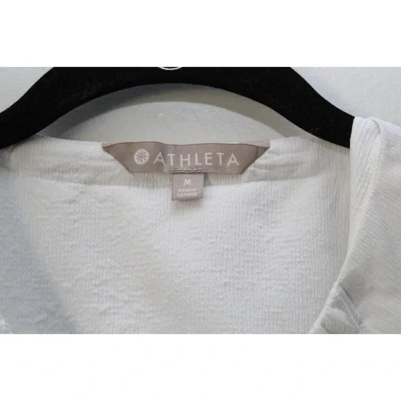 Athleta Avenue Lightweight Jacket White Full Zip Women's Size Medium H14042 - Picture 6 of 12